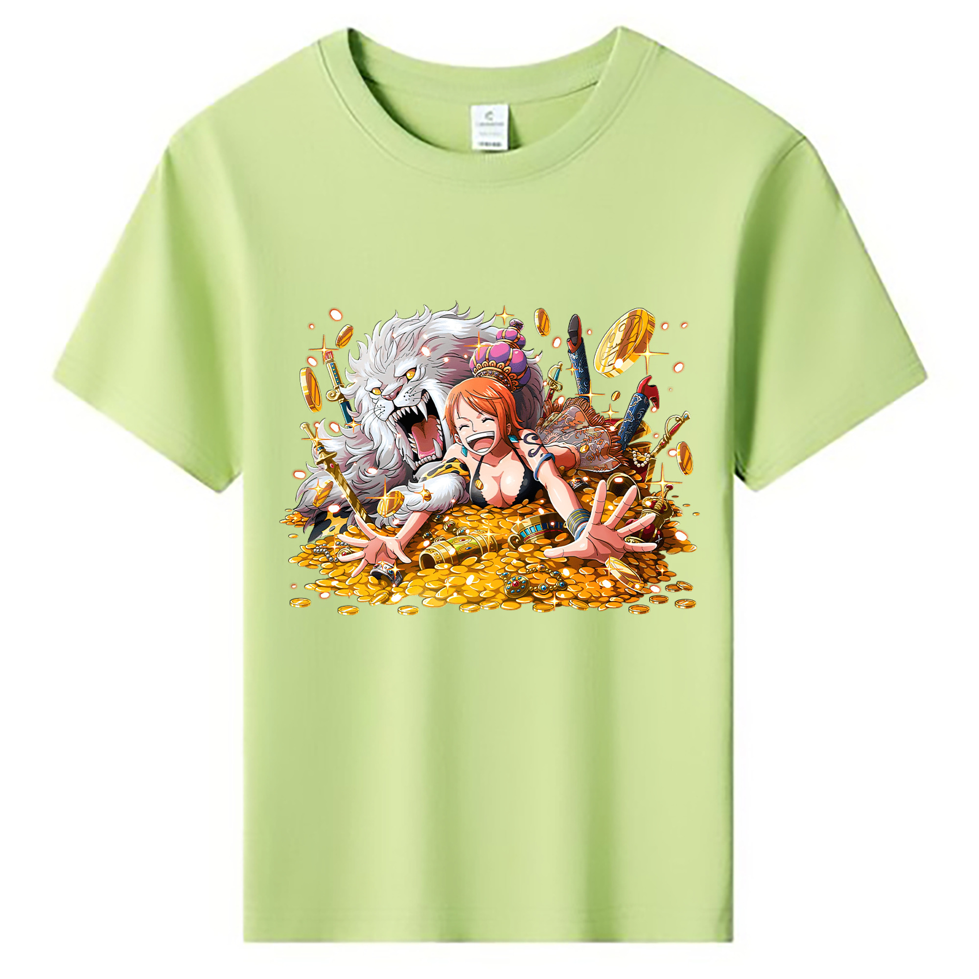 （画像用） ワンピース ナミ ONE PIECE Nami 綿100％キッズTシャツ（フロントプリント）